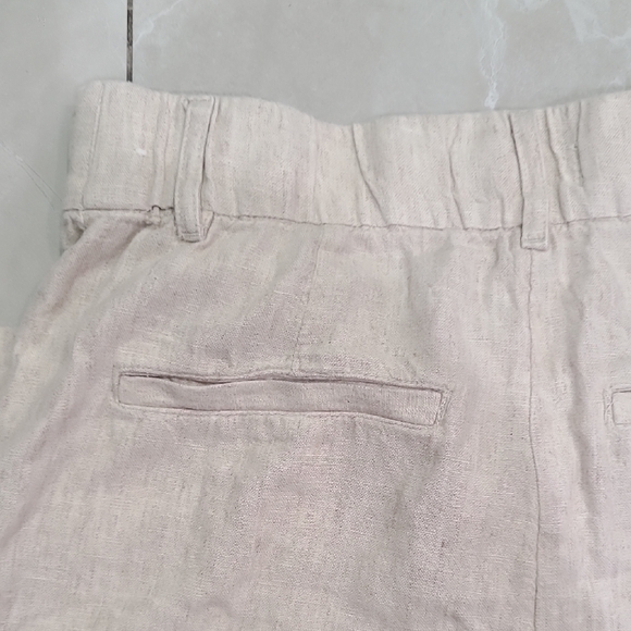 Abercrombie & Fitch Cream Wide-Leg Pants - Picture 10 of 12